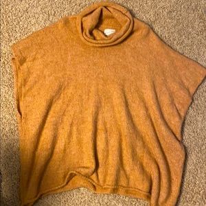 Women’s brown sweater poncho